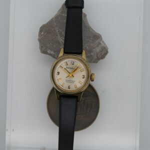 Benrus Manual Wind Mechanical 17 jewels Watch 21mm Gold Tone Vintage Running